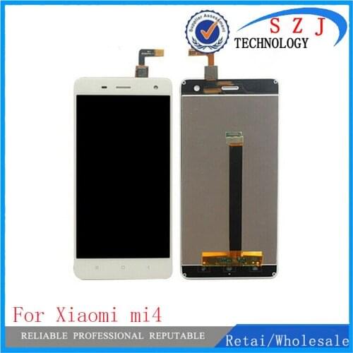 New 5'' inch For Xiaomi Mi4 LCD Display + Touch Screen + Assembly Replacement For mi 4 M4 Mobile Phone + Free Shipping
