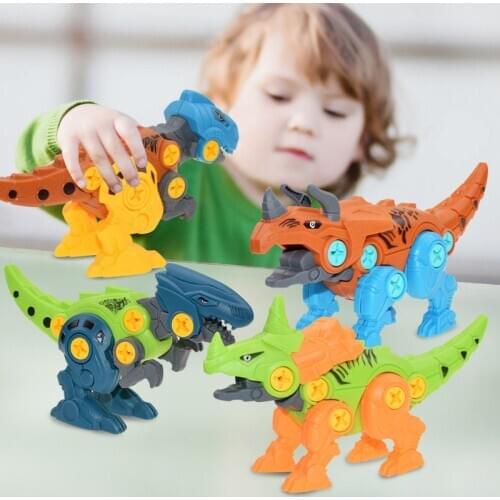 New Type Of Screwdriver With Nut Disassembly Dinosaur Dinosaur Egg DIY Plastic 3d Childrens Puzzle Educational Toy