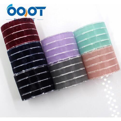 OOOT BAORJCT I-181109-231,38mm 10yards Solid color transparent yarn Ribbon,Wedding Accessories DIY handmade materials