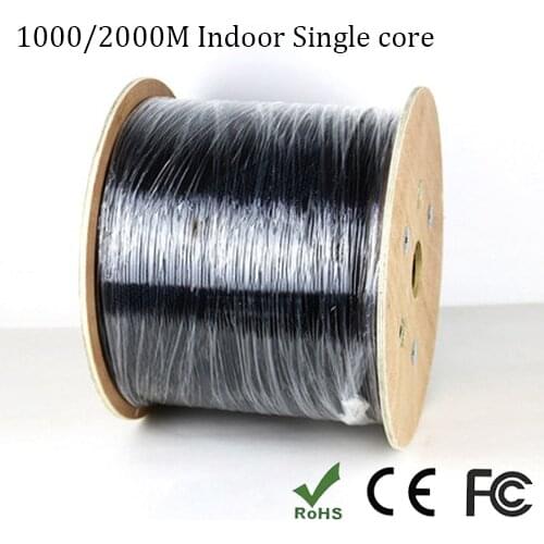 Single core Single FTTH cable drop Fiber Optic jumper pigtail 1000/2000m Flexer