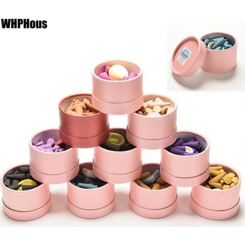 About 40Pcs/Box) Incense Natural Incense Sticks Rose Tulip Scent Tower Sandalwood Spice Tray Household Perfume Set