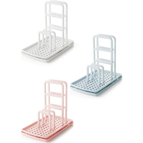 Sink Organizer DIY Kitchen Utensil Holder Sponge Drainer Dish Towel Holder Caddy Organiser with Drain Pan for Bathroom