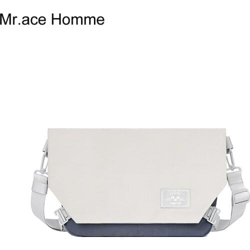 Gray And Blue shoulder bag With Cover Women Fashion School messenger crossbody bag Girl Waterproof College Bag Men Travel Boy