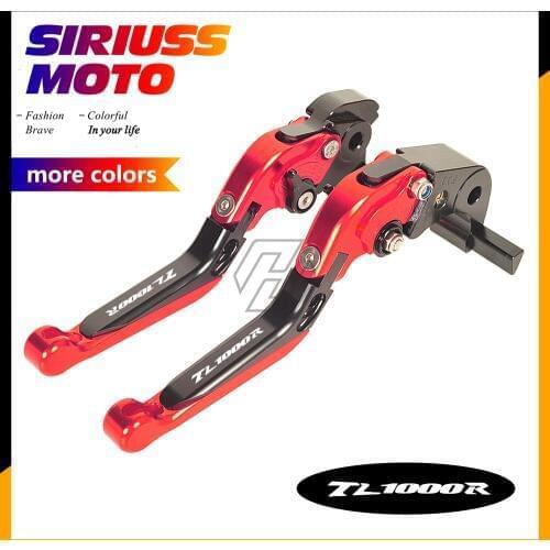 CNC Motorcycle Foldable Lever Motocross Brake Clutch Levers Case for Suzuki TL1000R TL 1000R 1998-2003