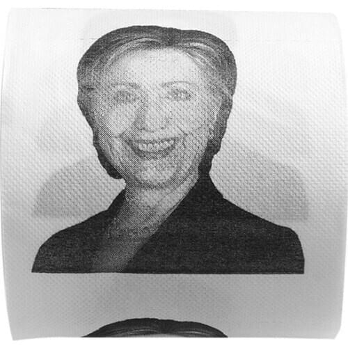 Bathroom Hillary Clinton Smile Toilet Paper Roll Gag Prank Joke Gift 2 Ply 240 Sheet 1Pc