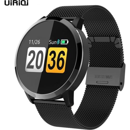 UiRiQi Smart Watch OLED Color Screen Men Fashion Fitness Tracker Heart Rate Smart Bracelet Bluetooth Smart Watch Sports Tracker