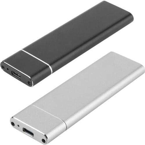 USB3.1 HDD Enclosure M.2 to USB SSD Hard Disk Drive Case Type C 3.1 to (B+M key)/B key Connector 2242/2260/2280 M2 SATA SSD