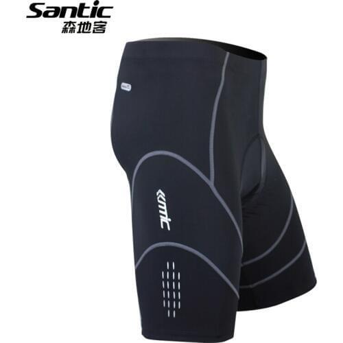 Santic Mens Summer Coolmax 4D Padded Cycling Shorts Reflective MTB Road Bike Clothing Quick Dry Bicycle Ciclismo Sportswear