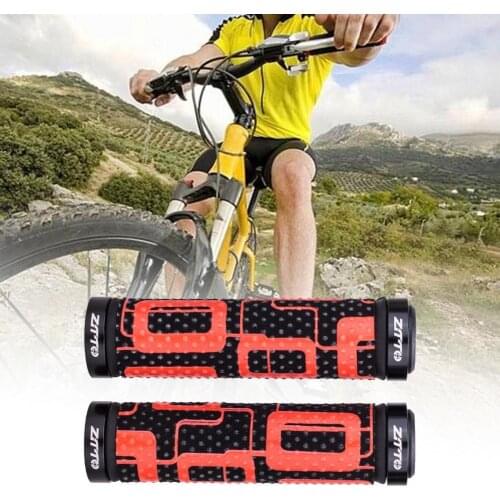 1 piece of ZTTO mountain bike non-slip handlebar cover two-color bilateral locking folding handlebar cover riding accessories