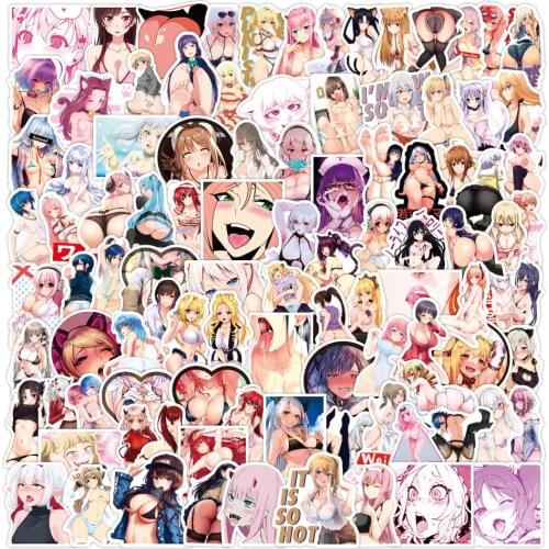 10/50/100Pcs/Lot Anime Hentai Sexy Pinup Bunny Girl Waifu Decal Stickers Suitcase Car Laptop Truck Waterproof Sticker Girls Toys