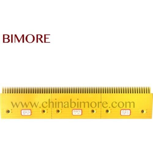 10PCS/LOT BIMORE Escalator Comb Plate 5130667H02 5130668H02 5130669H02 use for Escalator Elevator Parts Aluminium painted yellow