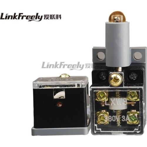 LXW3-N 10pcs new hot selling micro travel limit switch AC 380V 3A SPDT single wheeled self reset Roller smart touch switch
