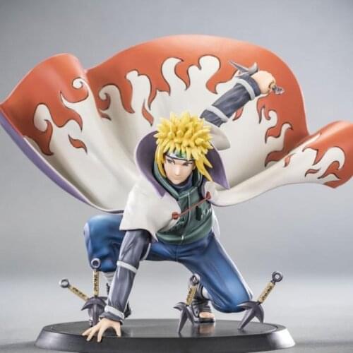 14cm Anime Naruto Shippuden Namikaze Minato Narutos Father Model Decoration 1/8 Scale PVC Action Figure Collection Toys Doll
