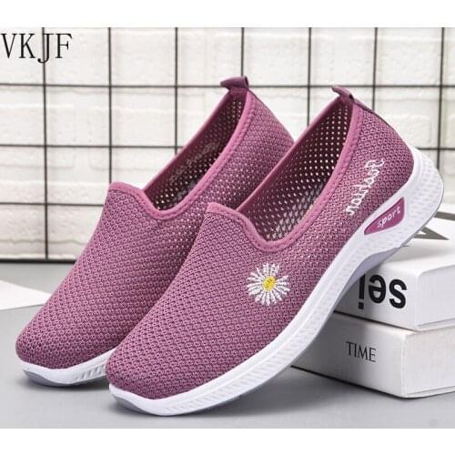 2020 Summer Woman shoes Casual Shoes Breathable Sneakers Women New Arrivals Fashion Small Daisies Mesh Sneakers Shoes Women