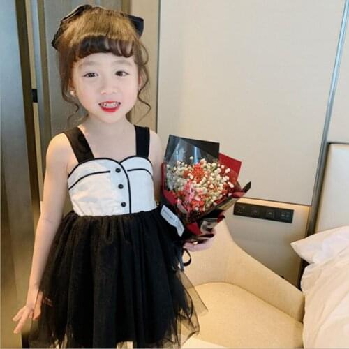 2021 Summer Princess Dress For Girls Clothes Cotton Sleeveless Tutu Baby Girls Dress 1 2 3 4 5 Years