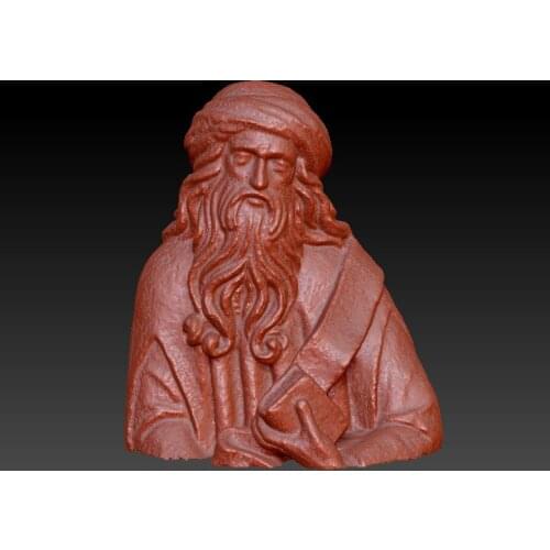 Jesus Bust 3D model for cnc 3D carved figure sculpture machine in STL file format -Religious