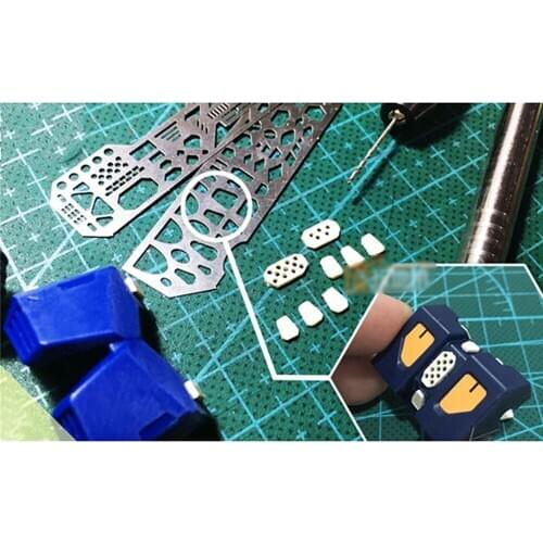 4pcs Templates Ruler Details Craft Tool AJ0091 Alexen Model Drill Scribe Line