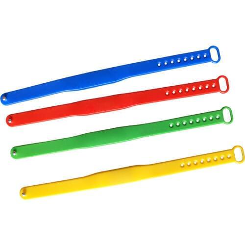 5PCS/lot New Adjustable TK4100 125khz Read-only Silicone Waterproof RFID Wristband Bracel ID Tags