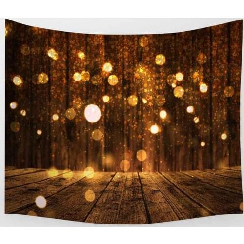 Simsant Glitter Wodden Borad Tapestry Music Christmas Decoration Wall Hanging Tapestries for Living Room Bedroom Home Decor