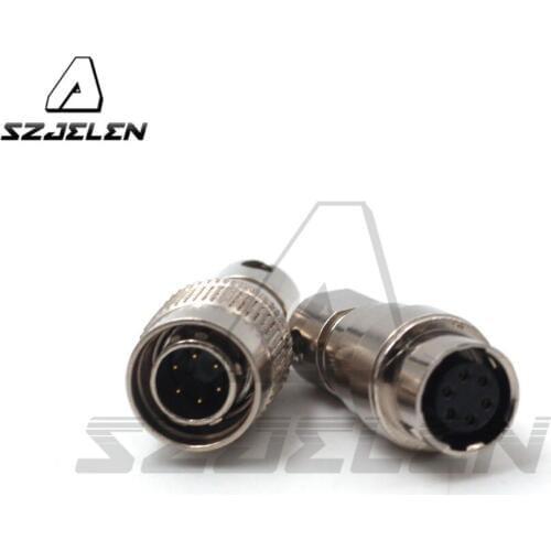 Hirose connector 6pin connector , HR10A-7J-6S/HR10A-7P-6P 6-pin cable male and female connectors