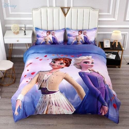 New 3d Disney Frozen Cartoon Bedding Sets Kids Boys Girls Bed Set Mickey Mouse Comforter Cover Duvet Cover Bed Sheet Pillowcases