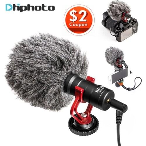 BOYA BY-MM1 Lavalier Condenser Audio Video Microphone Recorder for iPhone Smartphone for Canon DSLR ZOOM Live Youtube Vlogging