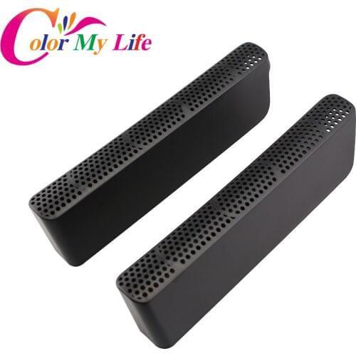 Color My Life ABS Car Under Seat Air Vent Cover Rear Air Conditioning Outlet Covers for Benz C E GLC Class W205 S205 W213 S213