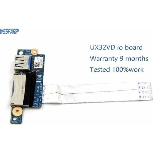 Original For ASUS UX32V UX32VD Reader Board UX32VD IO Board 60-NIOPO1100 Laptop Audio USB IO Board Interface Board