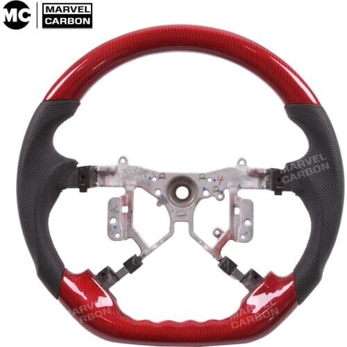 100% Real Carbon Fiber Steering Wheel for Toyo-ta CAMRY Highlander Previa Hilux Vigo Fortuner