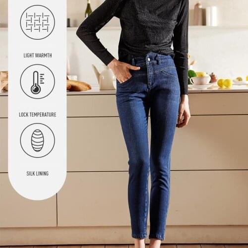 Женские утепленные джинсы S ICILYBLUE S China At AliExpress