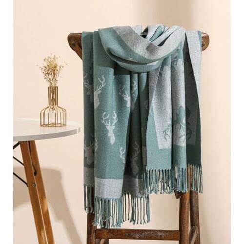 Designer Winter Warm Solid Scarf For Women/Lady Soft Wool Pashmina Shawls Flower Embroidery Cashmere Female Wraps Capes foulard