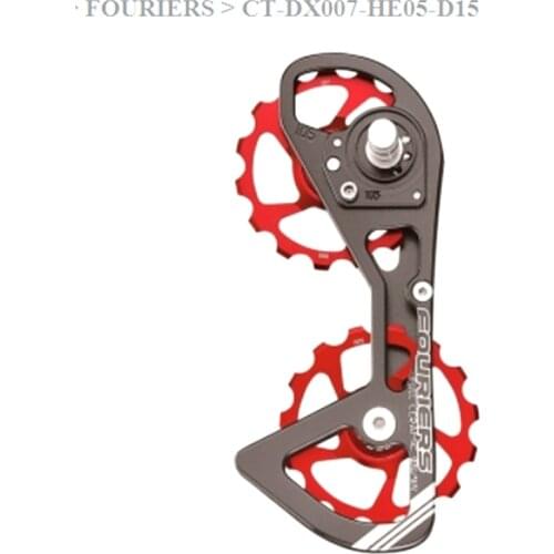 Road bicycle rear derailleur pulleys 15T-15T ceramic bearing jockey wheels fit for 5800 after derailleur