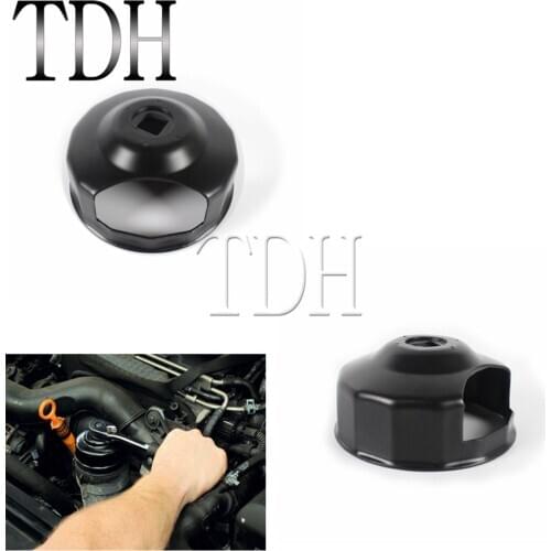 Steel Motorcycle 76mm 14 Flutes Oil Filter Wrench Cap Housing Tool Remover For Harley XG Model 2015-Up AC Purolator STP Mazda