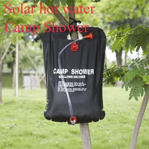 20L Water Bags Solar Shower Bag Foldable Heating Camp Shower Hiking/ Climbing Outdoor Camping Water Storage Bag