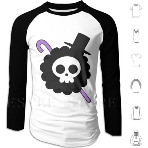 Brook Jolly Roger Hoodies Long Sleeve Hat Hat Pirates Jolly Roger Skull Pirate Flag Mugiwara Skull Head Marine Brook