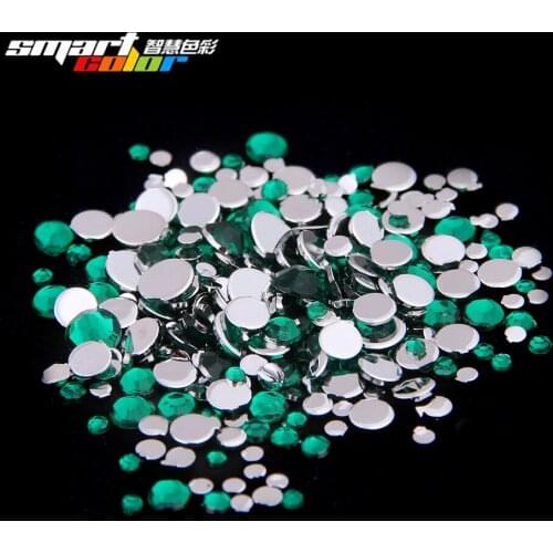 Smart Color Green Color Acrylic Rhinestones Shoes Shining Nail Art Decorations Clothing Decorations Small Pack