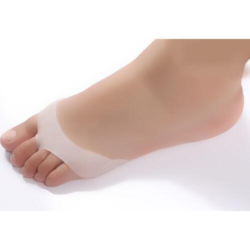 1Pair Pain Relief Silicone Toe Separator Cushion Soft Gel Insoles Forefoot Care Pads Invisible Shoes Slip Resistant Insole