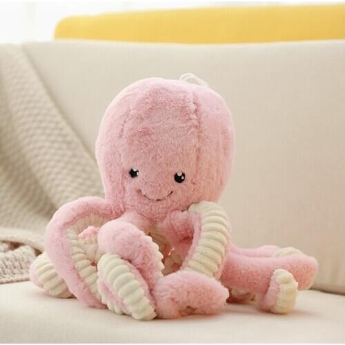 1pc 15-80cm Kawaii Octopus Plush Toys Soft Animal Octopus Pillow Stuffed Toy Dolls Children Boys and Girls Birthday Gifts Decor