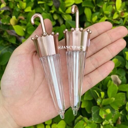 10PCS 5.5ML Fashion Lip Gloss Tubes Empty Lip Glaze Container Umbrella Shaped Lip Balm Bottle DIY Container New