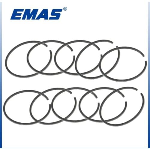 10PCS EMAS High quality Piston Ring 50mm*1.2mm for Cylinder Piston Kit fit HUSQVARNA 372 Chainsaw and fit other Stihl model