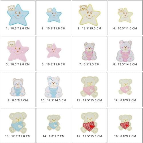 10 Pcs Animals Cartoons Embroidered Patches Iron Sew On Jeans Coat Tshirt Bag Shoe Hat Decor Repair Motif Emblem Diy Accessory