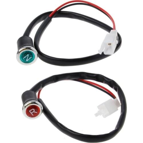 2Pcs DC 12V Neutral Reverse Motorcycle N/R Light Plastic Indicator ATV Light Gear For 50cc 110cc 125cc 150cc 200cc 250cc