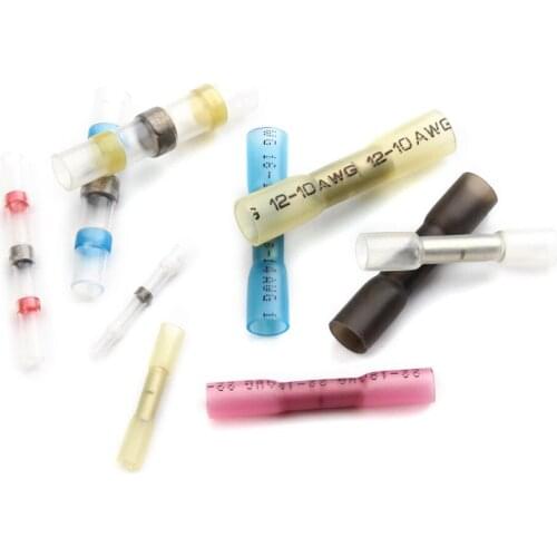 200PC Heat Shrink Connector Soldered Seal Wire Connectors & Heat Shrinkage Crimp Wire Connectors Kit