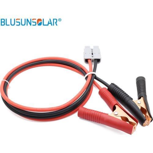 50A 600V battery connector with 3 meter 4mm2 cable wire with alligator clip to connect portable solar panel and solar battery