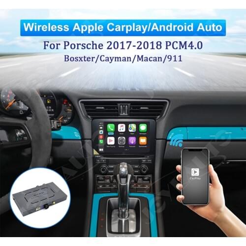 Joyeauto Wireless Apple Carplay For 2017-2018 Porsche Macan PCM 4.0 Multimedia Radio TV Car Play Android Auto Module Adapter Box