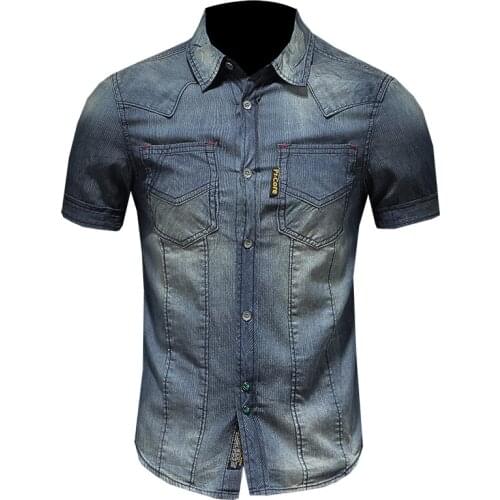 Мужские джинсовые рубашки BONJEAN China At AliExpress