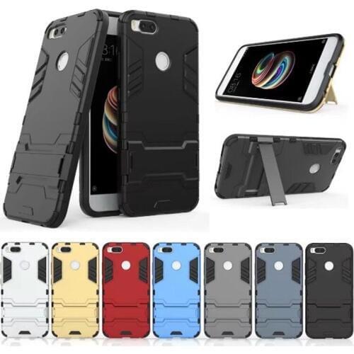 Case For Xiaomi Mi A1 Cover 2 in 1 Iron Man Armor Stand Holder TPU soft phone Case funda For Xiaomi Mi 5X case 5.5" kimTHmall