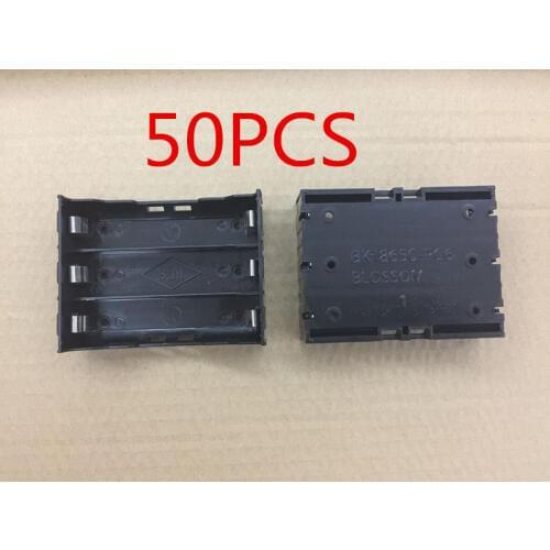 50PCS 18650 Battery Holder Case DIY Lithium Battery Box Battery Holder with Pin for 3 * 18650 (3.7-11.1V) Battery Case