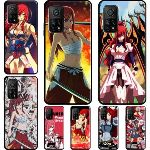 Natsu Erza Fairy Tail Coque For POCO X3 Pro F3 M3 F2 F1 Phone Case For Xiaomi Mi 11 Lite Ultra Mi A3 10T 9T Pro