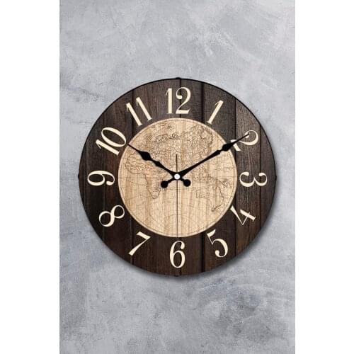 Decorative Real Glass Curved Silent Classic Mechanism Wall Clock 36 cm Home Office Decoration